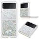 thumbnail image 1 of Funda Para Sansung Galaxy Z Flip 4 Con Brillo Líquido, Protección Completa Y Soporte De Anillo Giratorio, 1 of 4