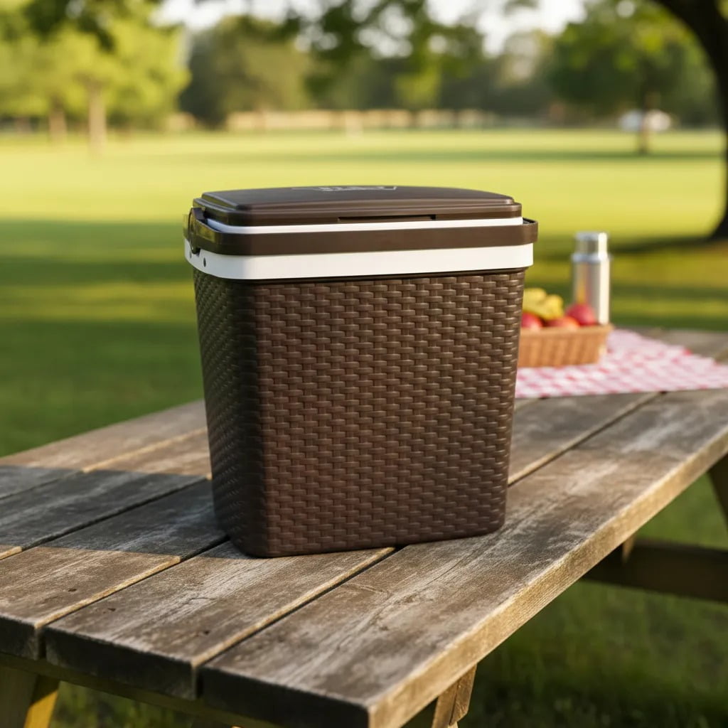 Cooler Nevera Cava Hielera Portatil 35 Litros Modelo Ratan Marca Reyplast