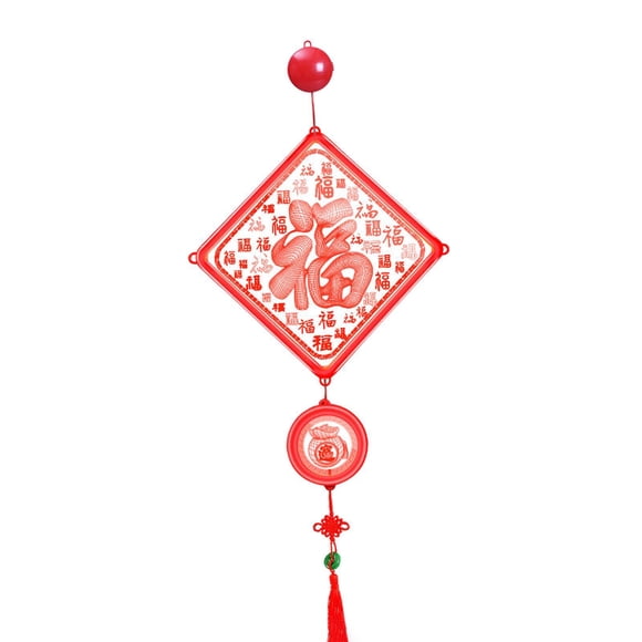 Fu Blessing Adorno Colgante Decorativo USB Para Fondo De Boda De Ventana