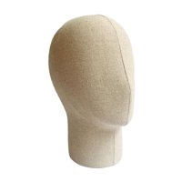 Ioensy - Soporte De Exhibición De Peluca De Cabeza De Maniquí De Lino Para Exhibición De Auriculares Corto