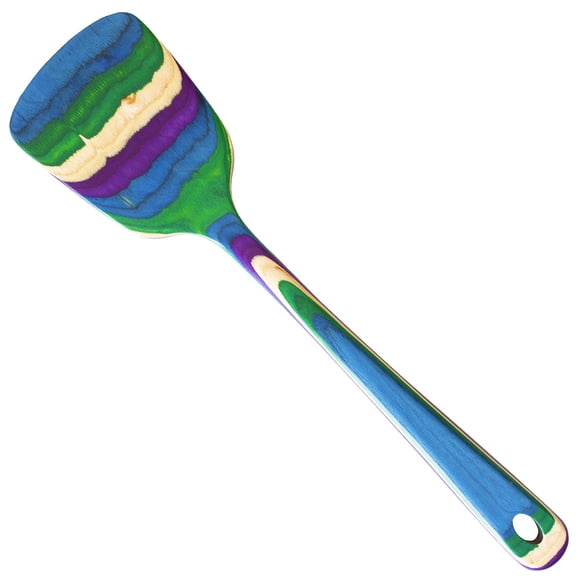 Espátula de madera Totally Bamboo, 31,75 cm, colorida, antiadherente
