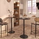 thumbnail image 2 of Mesa de bar Furmax Bistro, paquete de 2 unidades, con base redonda de metal con altura de barra, 2 of 8