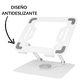 thumbnail image 3 of Soporte Para Notebook Blanco Laptop Tablet iPad Base Rotación 360, 3 of 7