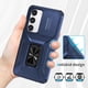thumbnail image 4 of Funda Armada para Samsung Galaxy S23 con Tapa Deslizante y Soporte Magnético Giratorio Azul, 4 of 5