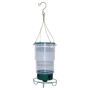 Ioensy - Comedero Retráctil Para Pájaros, Dispensador De Comida Para Pájaros Transparente Para Patio Al Aire Libre
