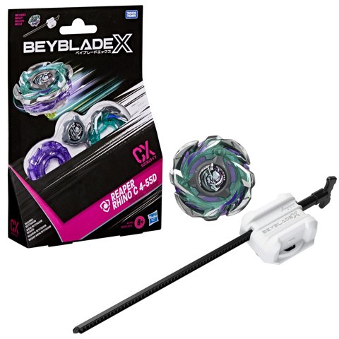 Beyblade X Reaper Rhino C 4-55D Cx Set De Trompos De Defensa