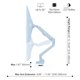 thumbnail image 4 of Soporte para monitor, soporte de escritorio, Pixio PS1S, Wave Blue, 32 pulgadas, 4 of 7