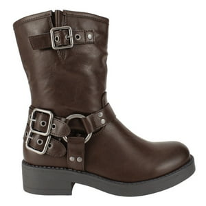 Botín Agua De Coco Motoquero Café