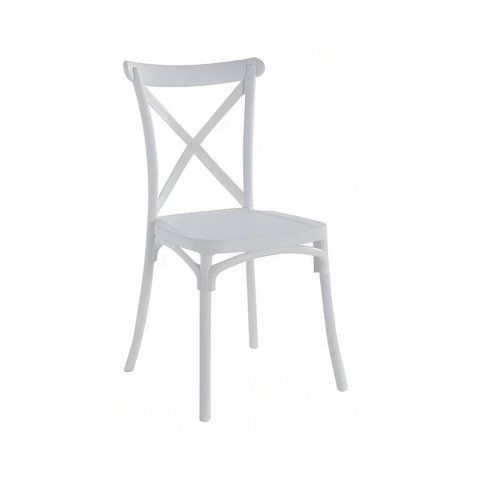 Klik Muebles - Silla Crossback Blanca