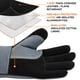thumbnail image 2 of Guantes de soldadura OZERO para hombre de piel de vacuno resistentes al calor, 2 of 9