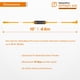 thumbnail image 4 of Cable USB-C Tether Tools Optima 10 Gbps de 4,6 m, naranja, 4 of 5