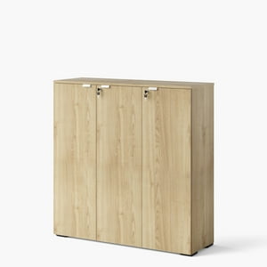 Form Office - Gabinete Oficina Medio Space 3 Puertas 120 Natura