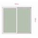 thumbnail image 3 of Ventana Termopanel Pvc Corredera Blanca 100x100cm Dvp, 3 of 5