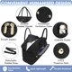 thumbnail image 3 of Bolsa de viaje LUOCIP de gran capacidad negra para mujer, 3 of 8