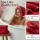 thumbnail image 3 of Juego de Toallas Madison Park 8 piezas Rojo Brillante 800 GSM, 3 of 7