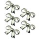 thumbnail image 3 of 5x Clips De Zapatos De Moda Accesorios De Hebilla De Lazo Nupcial Prendas De Vestir Plata, 3 of 5