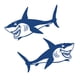thumbnail image 3 of 2 Pieces Shark Vinil Calcomanías Pegatinas Kayak Canoe Fishing Boat Car Gráficos, 3 of 3