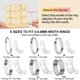 thumbnail image 4 of Ajustadores invisibles para anillos Haiou, 6 piezas, para anillos flojos, 4 of 7