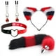 thumbnail image 1 of Sexy Fox Tail Anal Plug Cute Cat Ears Headbands Set Nipple Clip Neck Collar Metal Butt Plug Couple Cosplay For Adult Sex Toys, 1 of 3