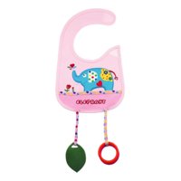 Genérico - Set 3 Baberos Con Mordedora Diseños Divertidos Bebes Lau