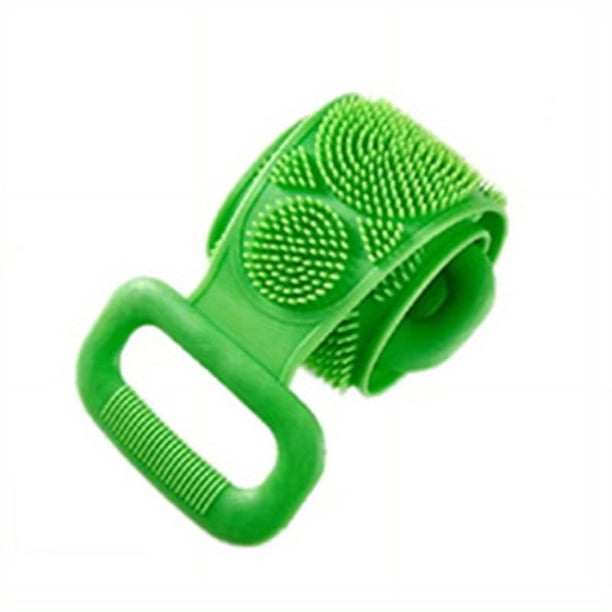 Get a Luxurious Bathing Experience with our 1pc Lengthened Silicone Bath Towel Body Brush - Perfect for Exfoliating, Hygienic Back Washing, and Easy to Clean!
