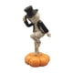 thumbnail image 3 of Figura Coleccionable Bailando Sobre Calabaza, Pequeña Escultura, Decoración De Halloween, Estilo A, 3 of 5