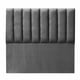 thumbnail image 2 of Respaldo Tubular al piso Lino Gris Oscuro 1 plaza, 2 of 3