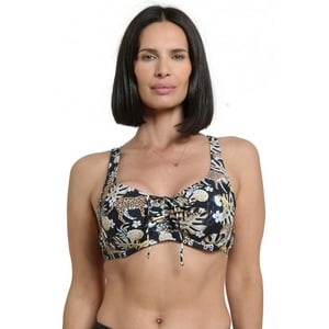 Samia - Bikini Copa C-D Blanda Estampado Amarillo 50