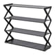 thumbnail image 3 of Ratante De Zapatos Para La Estantería De Entrada De La Puerta Delantera PP Y Estante Liviano No Tejido Negro Negro, 3 of 5