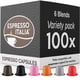 thumbnail image 1 of Cápsulas de café Espresso Italia, paquete variado de 100 unidades Nespresso, 1 of 8