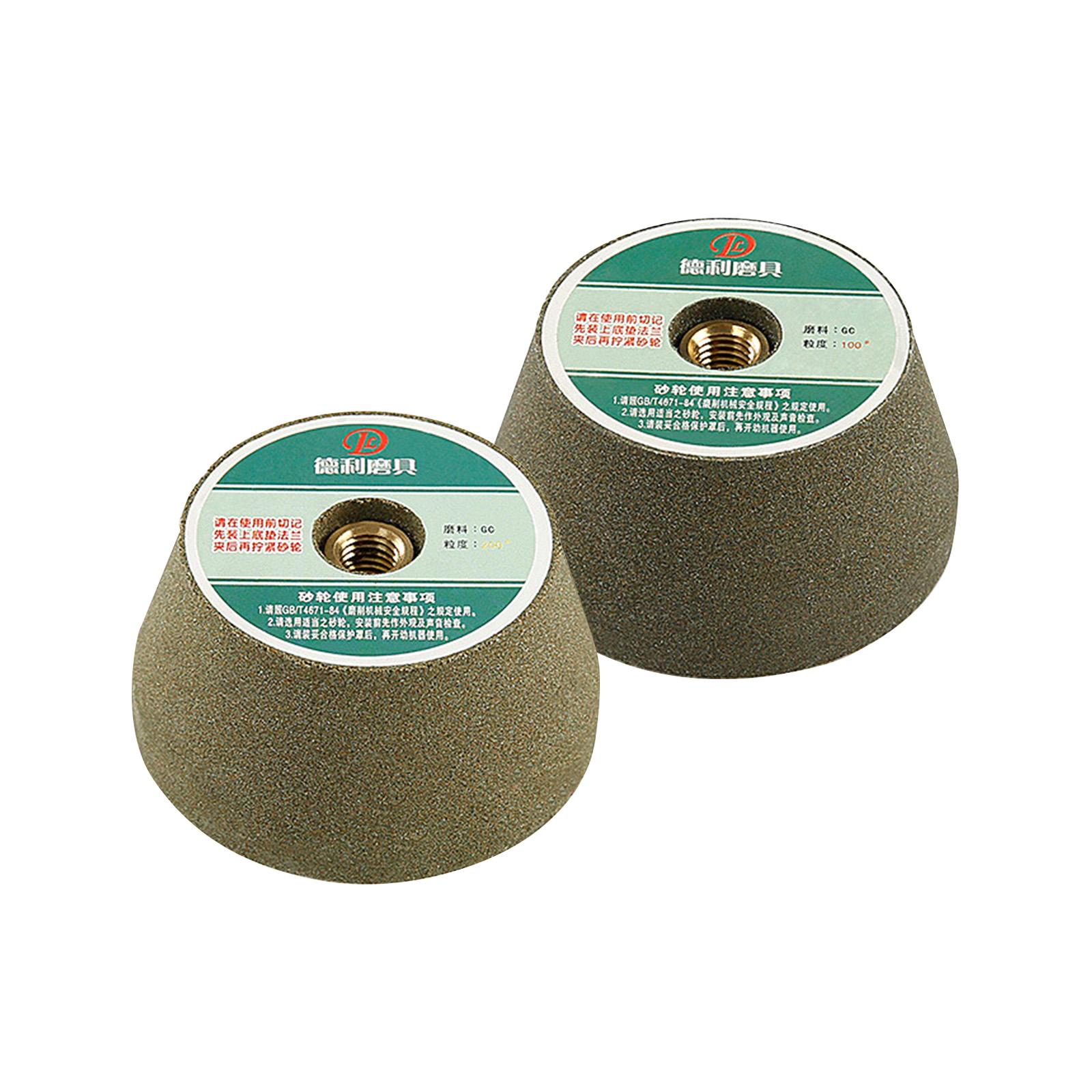 Ioensy - Accesorio De Rueda De Pulido Con Amoladora Angular M10, Copa Abocinadora De Roca, Muela Abrasiva Estilo E