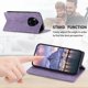 thumbnail image 4 of Funda tipo cartera con bloqueo RFID para Realme 14 Pro Plus Con tapa abatible, portatarjetas, cierre magnético, TPU y soporte Morado, 4 of 6