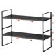 thumbnail image 1 of Organizador de estantes jkxoo 42‑69 cm negro, paquete de 2, 1 of 6