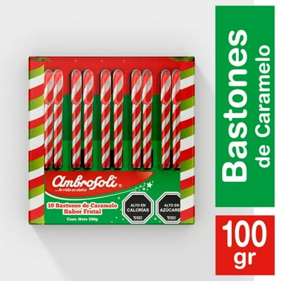 Bastones Navidad De Caramelo 100 G Ambrosoli