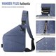 thumbnail image 3 of Bolsa de viaje WANDER PLUS® Antirrobo con bandolera azul para mujeres y hombres, 3 of 6