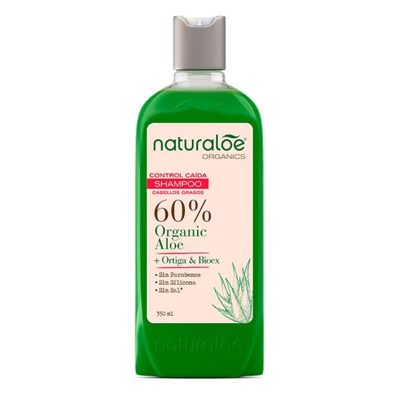 Shampoo Naturaloe Control Caída Cabello Graso
