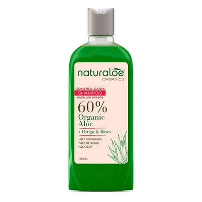 Shampoo Control Caída Cabello Graso 350 Ml Naturaloe