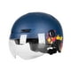 thumbnail image 2 of Casco De Bicicleta Eléctrica Con Luz Y Visera Equipo De Protección Ajustable Azul Oscuro, 2 of 3