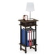 thumbnail image 1 of Mesa auxiliar alta Turn-N-Tube de Furinno, Columbia Walnut/Black, 1 of 6
