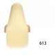 thumbnail image 1 of Xiao Hua Peluca de cabello liso con clip - 23.6 pulgadas, color blanco roto, 3 piezas desmontables, cabello liso extra largo que se puede usar para aumentar el largo y cambiar de peinado., 1 of 3