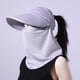 thumbnail image 2 of Sombrero de protección solar para mujer, máscara facial de verano, velo, ciclismo, coche eléctrico, sombrero para el sol al aire libre, protección UV, sombrero parasol., 2 of 5