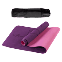 Linea Sport - Mat De Yoga 8Mm Con Guías De Postura Y Bolso De Transporte