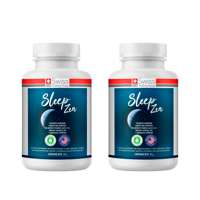 Swiss Nature Labs - Pack X 2 Suplemento Alimenticio Sleep Zen Con Magnesio Vitaminas B6 Y B12 Contra El Insomio 60 Caps