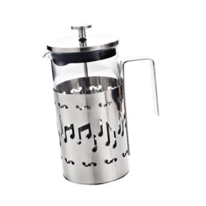 Magideal - Cafetera A Presión Francesa De Vidrio Resistente Al Calor, Jarra Portátil, Cafetera, Jarra, Prensa De Café De Acero Inoxidable Fácil De Limpiar 1000Ml