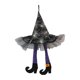 thumbnail image 5 of Sombrero Con Patas De Bruja, Cartel Colgante, Adorno De Fiesta De Terror Para Fiestas De Repisa, Dormitorio, Violeta, 5 of 5