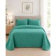 thumbnail image 1 of Cubrecama Quilt 2 Plazas Turquesa Liso Con Relieve De Verano, 1 of 6