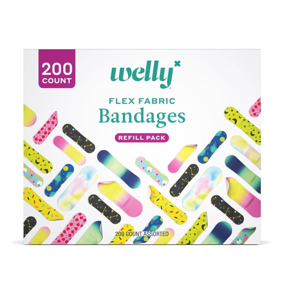 Paquete de recambio para vendajes Welly Ready, 200 unidades, varios patrones