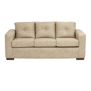 Muebles América - Sofá Franco 3 Cuerpos Cuero Auris Beige