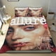 thumbnail image 1 of Juego de Funda de Edredón Desmarcar Billie Eilish 3 Piezas 173x218cm, 1 of 6