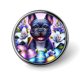 thumbnail image 1 of Bulldog francés-Theme Round Button Badge: Premium Metal Construction, Ideal for High-End Events 2.8 cm, 1 of 6